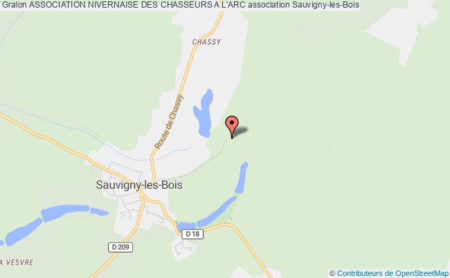 plan association Association Nivernaise Des Chasseurs A L'arc Sauvigny-les-Bois