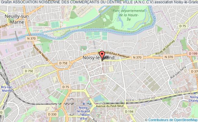 plan association Association Noiseenne Des CommerÇants Du Centre Ville (a.n.c.c.v) Noisy-le-Grand