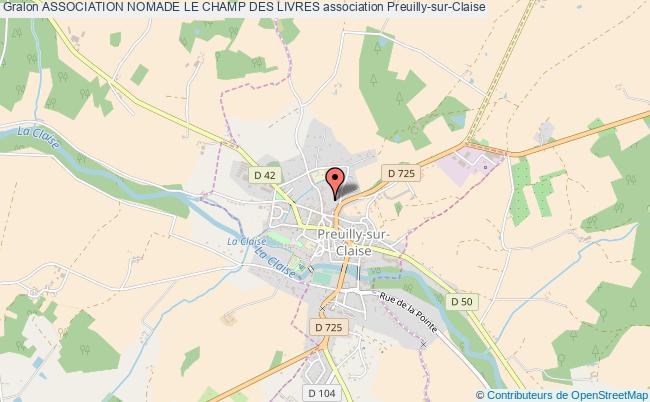 plan association Association Nomade Le Champ Des Livres Preuilly-sur-Claise