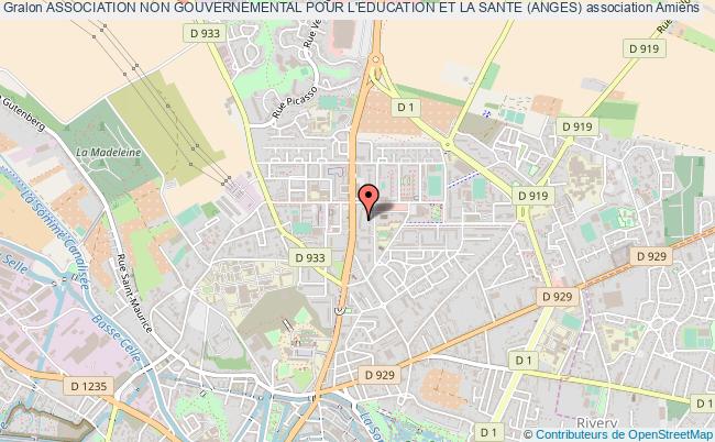 plan association Association Non Gouvernemental Pour L'education Et La Sante (anges) Amiens