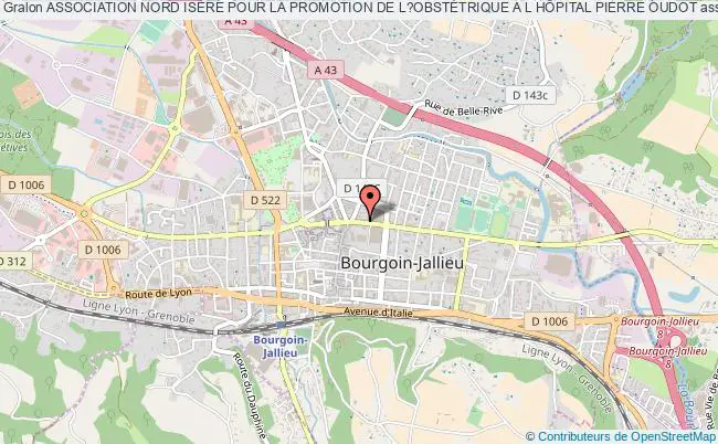 plan association Association Nord IsÈre Pour La Promotion De L?obstÉtrique A L HÔpital Pierre Oudot Bourgoin-Jallieu