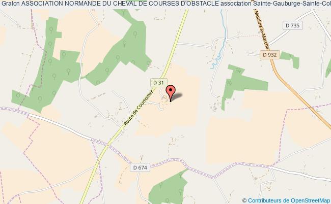 plan association Association Normande Du Cheval De Courses D'obstacle Sainte-Gauburge-Sainte-Colombe