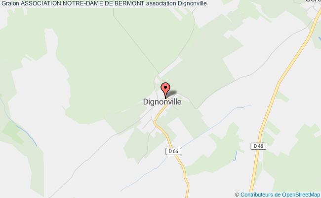 plan association Association Notre-dame De Bermont Dignonville