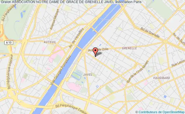 plan association Association Notre Dame De Grace De Grenelle Javel Paris