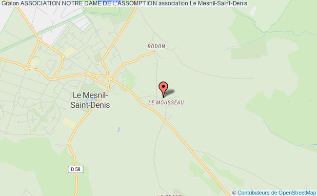 plan association Association Notre Dame De L'assomption Le    Mesnil-Saint-Denis