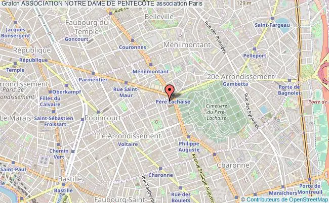 plan association Association Notre Dame De Pentecote Paris