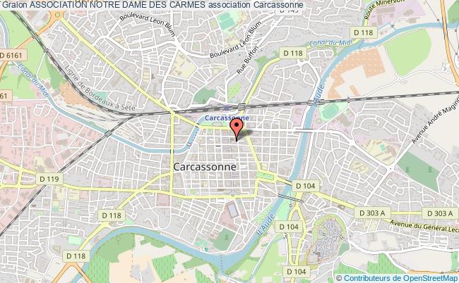 plan association Association Notre Dame Des Carmes Carcassonne