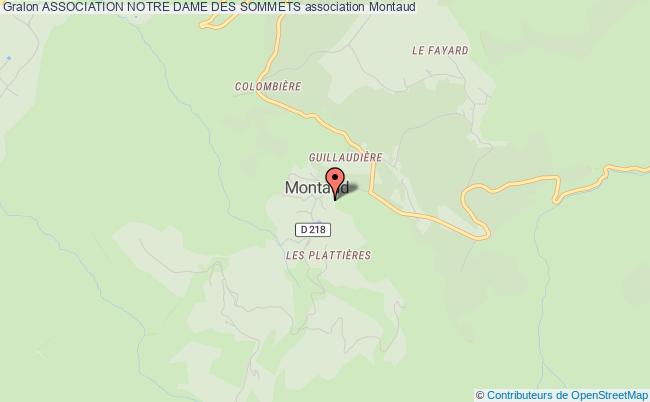 plan association Association Notre Dame Des Sommets Montaud