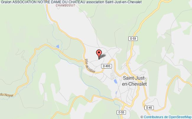 plan association Association Notre Dame Du Chateau Saint-Just-en-Chevalet