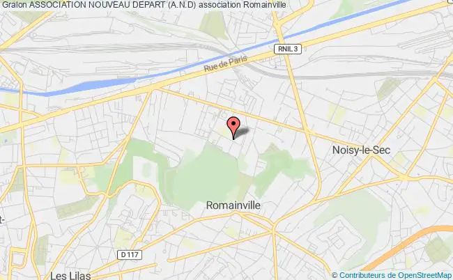 plan association Association Nouveau Depart (a.n.d) Romainville