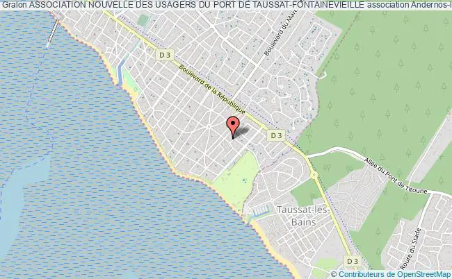 plan association Association Nouvelle Des Usagers Du Port De Taussat-fontainevieille Andernos-les-Bains