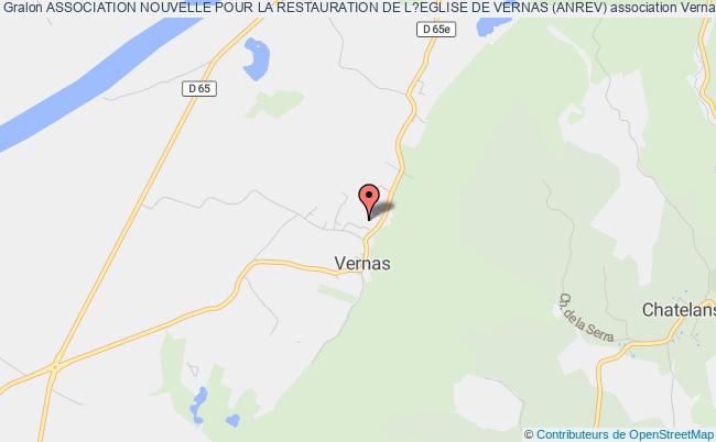 plan association Association Nouvelle Pour La Restauration De L?eglise De Vernas (anrev) Vernas