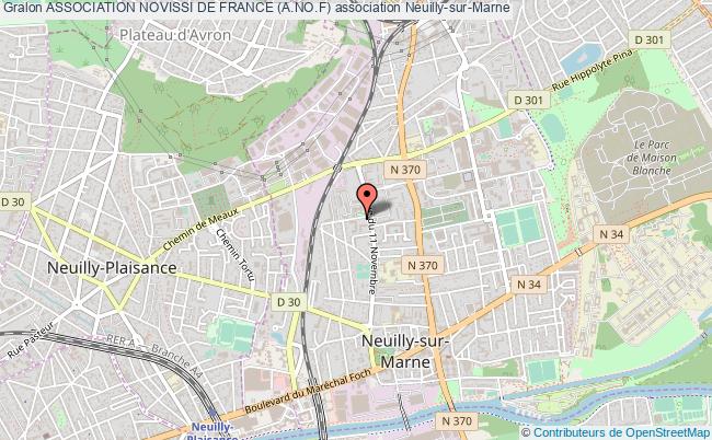 plan association Association Novissi De France (a.no.f) Neuilly-sur-Marne
