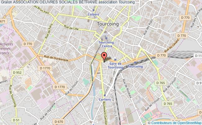 plan association Association Oeuvres Sociales Bethanie Tourcoing