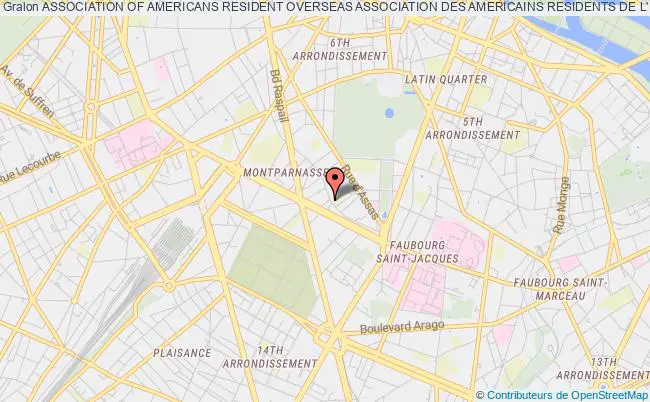 plan association Association Of Americans Resident Overseas Association Des Americains Residents De L'etranger (aaro) Paris