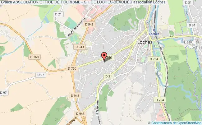 ASSOCIATION OFFICE DE TOURISME - S.I. DE LOCHES-BEAULIEU