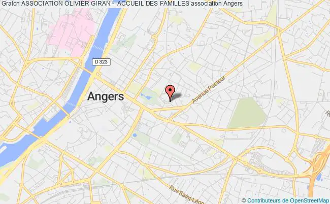 plan association Association Olivier Giran -  Accueil Des Familles Angers