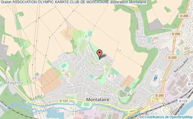 plan association Association Olympic Karate Club De Montataire Montataire