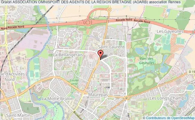 plan association Association Omnisport Des Agents De La Region Bretagne (aoarb) Rennes