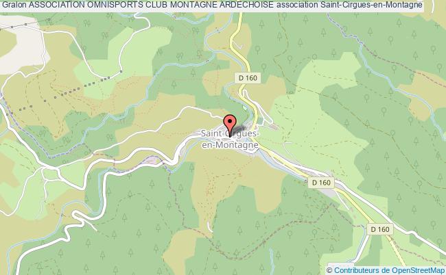 plan association Association Omnisports Club Montagne Ardechoise Saint-Cirgues-en-Montagne