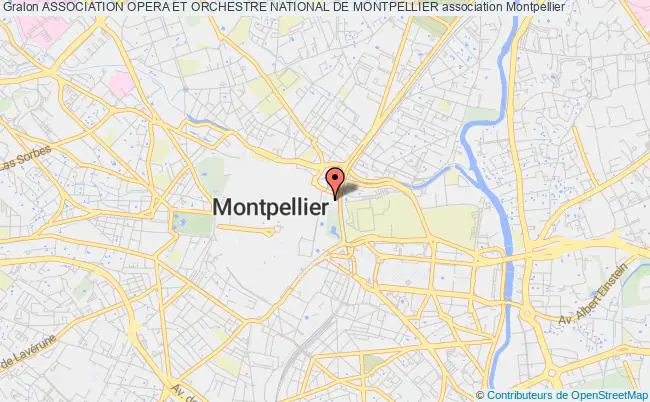 plan association Association Opera Et Orchestre National De Montpellier Montpellier