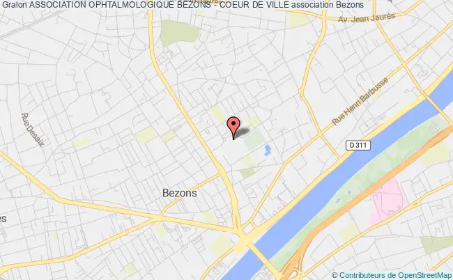 plan association Association Ophtalmologique Bezons - Coeur De Ville Villetaneuse