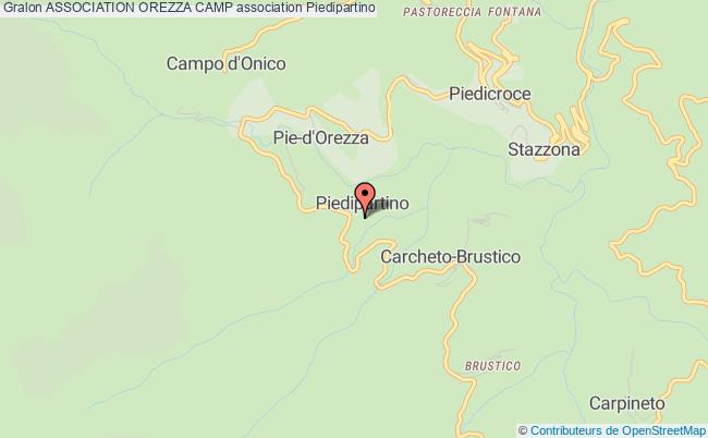 plan association Association Orezza Camp Piedipartino