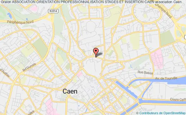 plan association Association Orientation Professionnalisation Stages Et Insertion Caen Caen