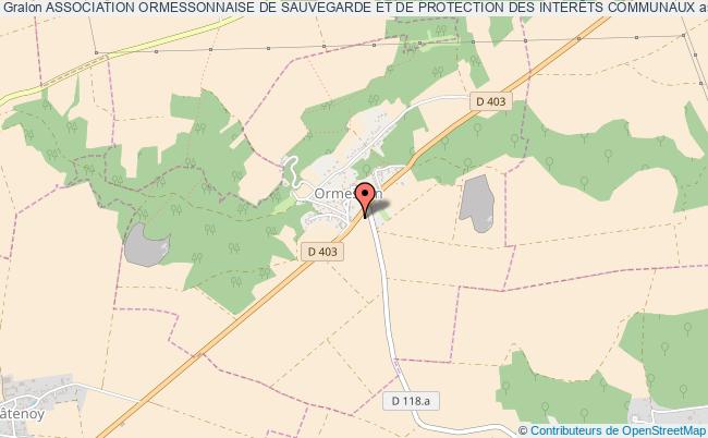 ASSOCIATION ORMESSONNAISE DE SAUVEGARDE ET DE PROTECTION DES INTERÊTS COMMUNAUX