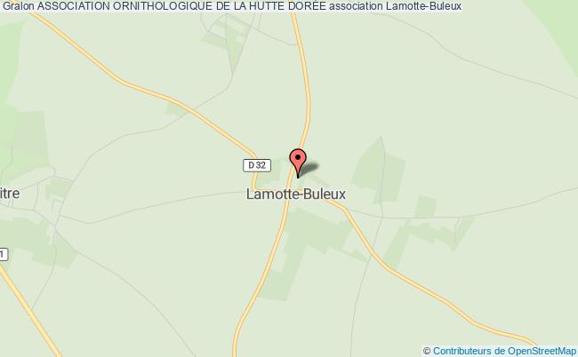 plan association Association Ornithologique De La Hutte DorÉe Lamotte-Buleux