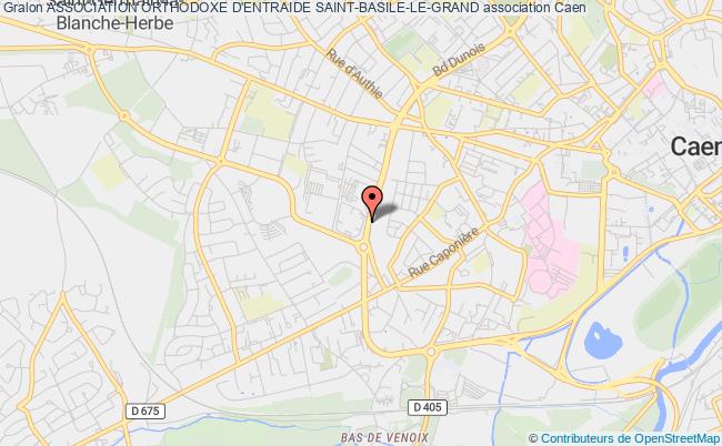 plan association Association Orthodoxe D'entraide Saint-basile-le-grand Caen