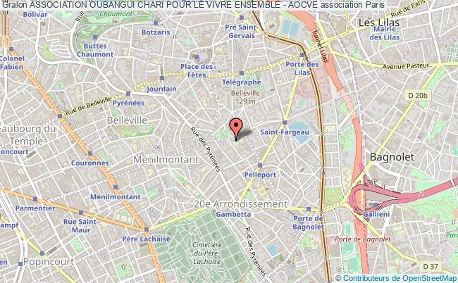 plan association Association Oubangui Chari Pour Le Vivre Ensemble - Aocve Paris