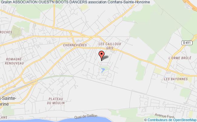 plan association Association Ouest'n Boots Dancers Conflans-Sainte-Honorine