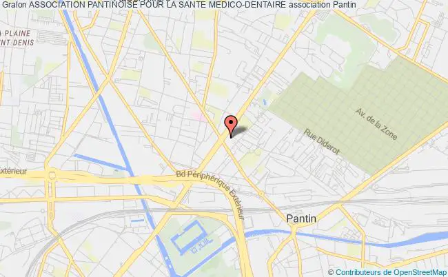 plan association Association Pantinoise Pour La Sante Medico-dentaire Pantin