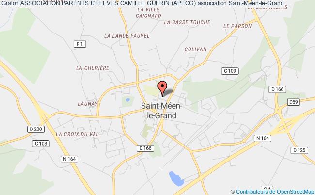 plan association Association Parents D'eleves Camille Guerin (apecg) Saint-Méen-le-Grand