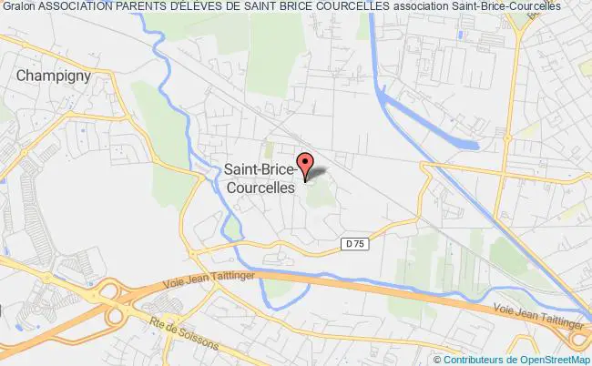 plan association Association Parents D'ÉlÈves De Saint Brice Courcelles Saint-Brice-Courcelles