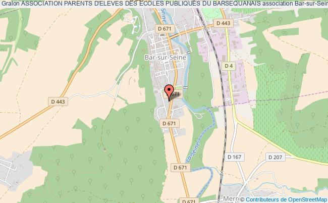 plan association Association Parents D'eleves Des Ecoles Publiques Du Barsequanais Bar-sur-Seine