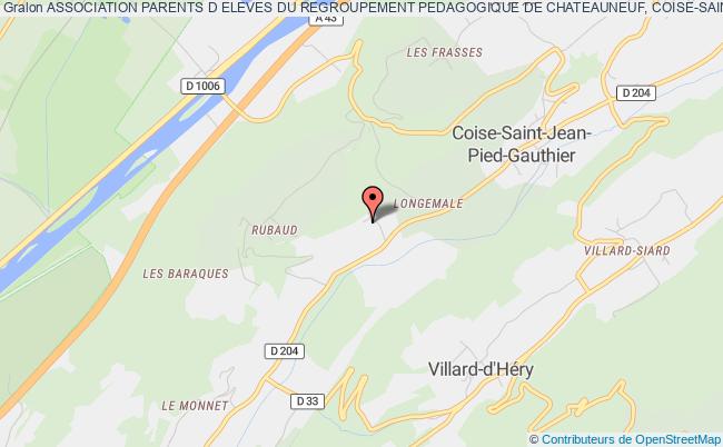 plan association Association Parents D Eleves Du Regroupement Pedagogique De Chateauneuf, Coise-saint-jean-pied-gauthier, Villard-d Hery Coise-Saint-Jean-Pied-Gauthier
