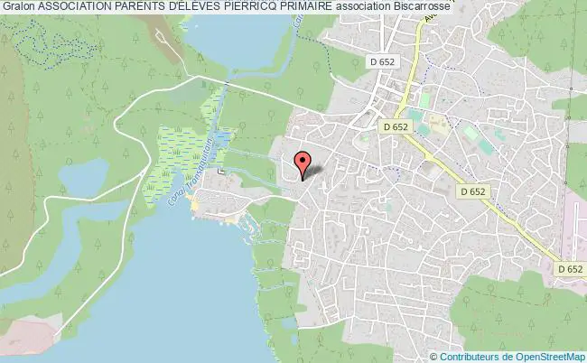 plan association Association Parents D'ÉlÈves Pierricq Primaire Biscarrosse