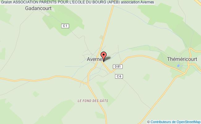 plan association Association Parents Pour L'ecole Du Bourg (apeb) Avernes