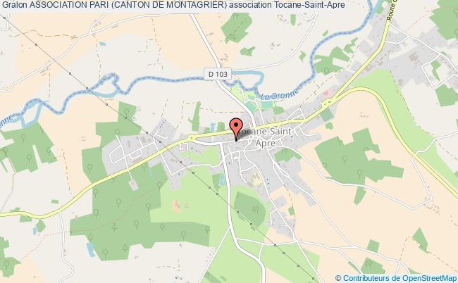 plan association Association Pari (canton De Montagrier) Tocane-Saint-Apre