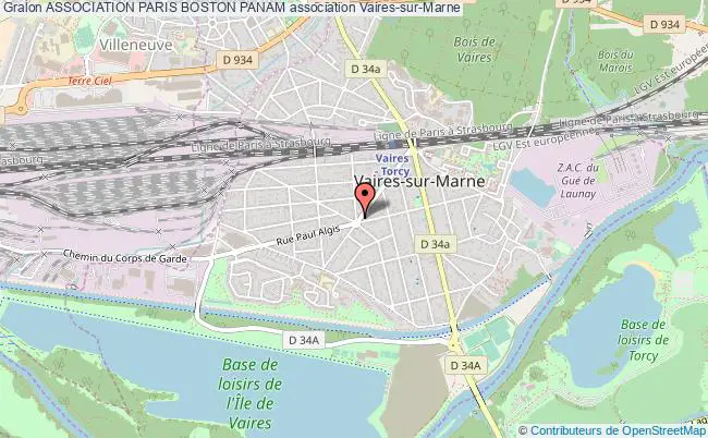 plan association Association Paris Boston Panam Vaires-sur-Marne