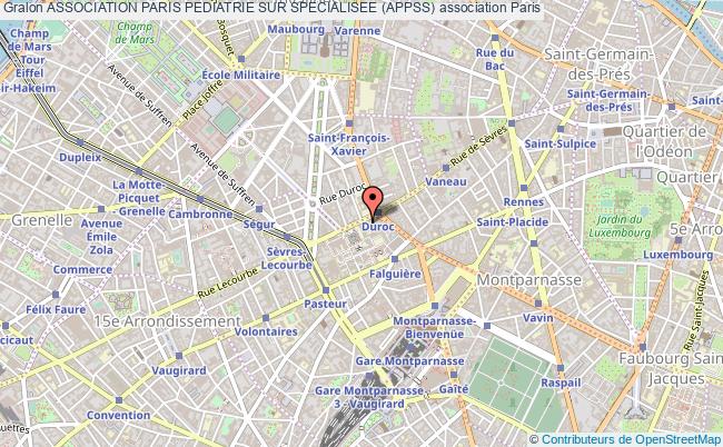 plan association Association Paris Pediatrie Sur Specialisee (appss) Paris