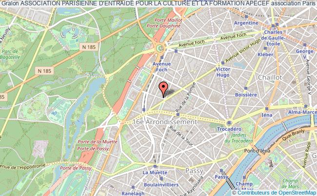 plan association Association Parisienne D'entraide Pour La Culture Et La Formation Apecef Paris