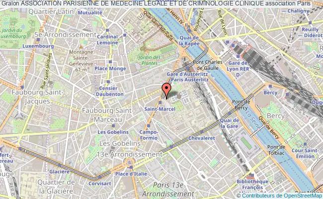 plan association Association Parisienne De Medecine Legale Et De Criminologie Clinique Paris