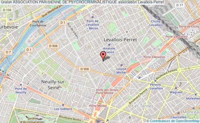 plan association Association Parisienne De Psychocriminalistique Levallois-Perret