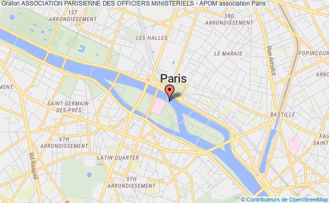 plan association Association Parisienne Des Officiers Ministeriels - Apom Paris