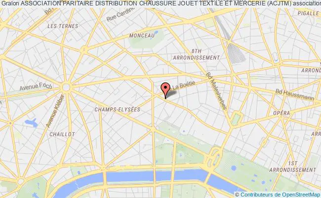 plan association Association Paritaire Distribution Chaussure Jouet Textile Et Mercerie (acjtm) Paris