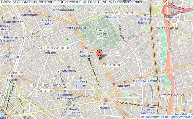 plan association Association Paritaire Prevoyance Retraite (appr) Paris 11e