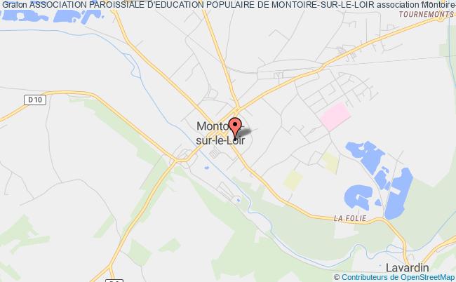 plan association Association Paroissiale D'education Populaire De Montoire-sur-le-loir Montoire-sur-le-Loir